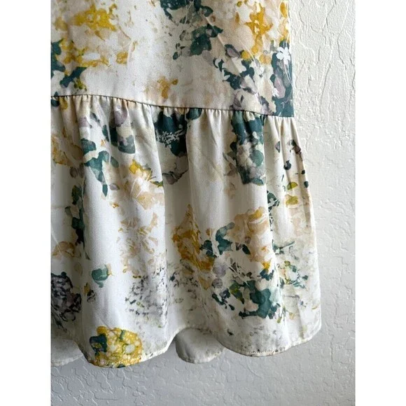 A New Day Short Sleeve Tie-Dye V-Neck Flare Dress Womens Size S White - Picture 12 of 16